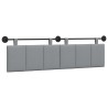 Tête de lit suspendue Gris clair Tissu 632154632154