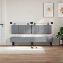 Tête de lit suspendue Gris clair Tissu 632154632154