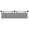 Tête de lit suspendue Gris clair Tissu 632154632154
