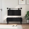 Tête de lit suspendue Avec lumière LED Noir Tissu 632160632160