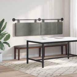 Tête de lit suspendue Gris clair Tissu en velours côtelé 632162632162
