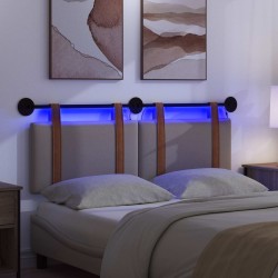 Tête de lit suspendue Avec lumière LED Taupe PU antique 632164632164