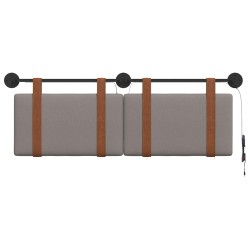Tête de lit suspendue Avec lumière LED Taupe PU antique 632164632164