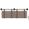 Tête de lit suspendue Avec lumière LED Taupe PU antique 632164632164