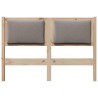 Tête de lit Autre Marron 135 cm Bois massif en pin 632168632168