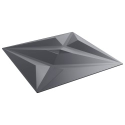 Panneaux muraux Étoile 24 pcs Gris Étoile 50 x 50 cm Mousse XPS 632169632169