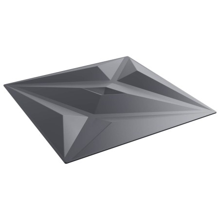 Panneaux muraux Étoile 24 pcs Gris Étoile 50 x 50 cm Mousse XPS 632169632169