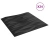 Panneaux muraux 24 pcs Pierre Noire 50 x 50 cm Mousse XPS 632172632172