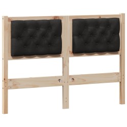 Tête de lit Autre Marron et noir 135 cm Bois massif en pin 632177632177