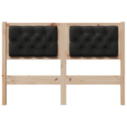 Tête de lit Autre Marron et noir 135 cm Bois massif en pin 632177632177