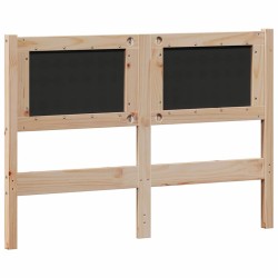 Tête de lit Autre Marron et noir 135 cm Bois massif en pin 632177632177