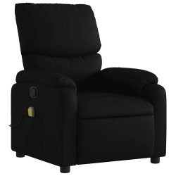 Fauteuil de massage inclinable noir similicuir 632178632178