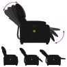 Fauteuil de massage inclinable noir similicuir 632178632178
