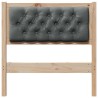 Tête de lit Autre marron et gris foncé 80 cm Bois massif en pin 632187632187