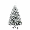 Sapin de Noël artificiel Vert et blanc 120 cm PVC et métal 632196632196