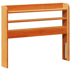 Tête de lit avec étagères marron cire 100 cm bois massif de pin 632198632198