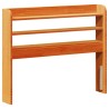 Tête de lit avec étagères marron cire 100 cm bois massif de pin 632198632198