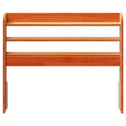 Tête de lit avec étagères marron cire 100 cm bois massif de pin 632198632198