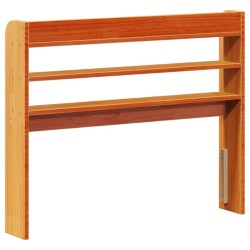 Tête de lit avec étagères marron cire 100 cm bois massif de pin 632198632198