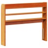 Tête de lit avec étagères marron cire 100 cm bois massif de pin 632198632198