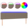 Tête de lit à LED Taupe 200x5x78/88 cm Tissu 632199632199