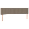Tête de lit à LED Taupe 200x5x78/88 cm Tissu 632199632199