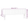 Tête de lit à LED Taupe 200x5x78/88 cm Tissu 632199632199