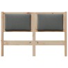 Tête de lit Autre Marron 135 cm Bois massif en pin 632202632202