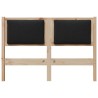 Tête de lit Autre Marron 135 cm Bois massif en pin 632203632203