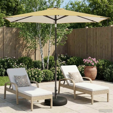 Parasol de jardin avec lumières LED et base 270 x 270 cm 632206632206