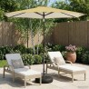 Parasol de jardin avec lumières LED et base 270 x 270 cm 632206632206