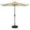 Parasol de jardin avec lumières LED et base 270 x 270 cm 632206632206