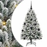 Sapin de Noël artificiel Vert et blanc 120 cm PVC et métal 632211632211