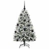 Sapin de Noël artificiel Vert et blanc 120 cm PVC et métal 632211632211