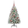 Sapin de Noël artificiel Vert et blanc 120 cm PVC et métal 632212632212