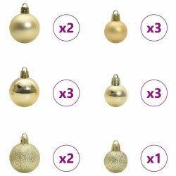 Sapin de Noël artificiel Vert et blanc 120 cm PVC et métal 632212632212