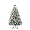 Sapin de Noël artificiel Vert et blanc 120 cm PVC et métal 632212632212