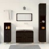 Ensemble de mobilier de salle de bain 3 pcs Chêne noir 632213632213