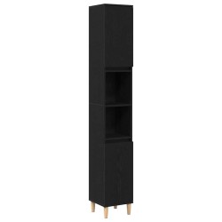 Ensemble de mobilier de salle de bain 3 pcs Chêne noir 632213632213