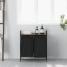 Panier à linge à 2 compartiments avec étagère chêne brun 632222632222