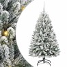 Sapin de Noël artificiel Vert et blanc 120 cm PVC et métal 632223632223