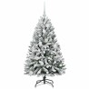 Sapin de Noël artificiel Vert et blanc 120 cm PVC et métal 632223632223