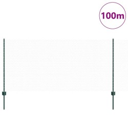 Clôture hexagonale avec poteau 100 x 1 m Acier recouvert de PVC 632225632225