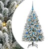 Sapin de Noël artificiel Vert et blanc 120 cm PVC et métal 632233632233