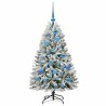 Sapin de Noël artificiel Vert et blanc 120 cm PVC et métal 632233632233