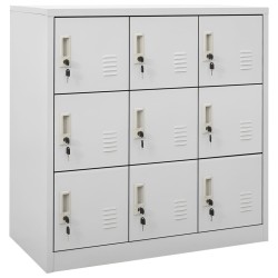 Armoire à casiers Gris clair 90x45x92,5 cm Acier 632238632238