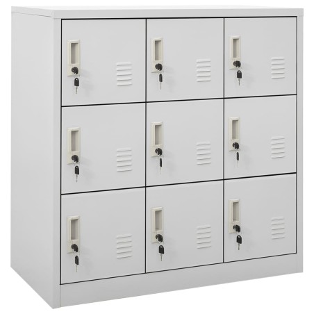 Armoire à casiers Gris clair 90x45x92,5 cm Acier 632238632238
