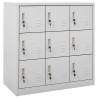 Armoire à casiers Gris clair 90x45x92,5 cm Acier 632238632238