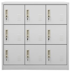Armoire à casiers Gris clair 90x45x92,5 cm Acier 632238632238