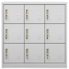 Armoire à casiers Gris clair 90x45x92,5 cm Acier 632238632238